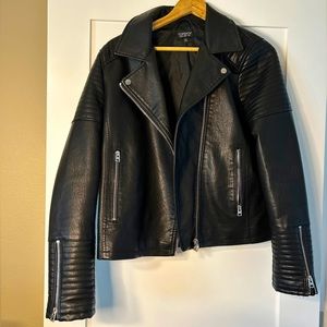 LIKE NEW Topshop Leather Jacket